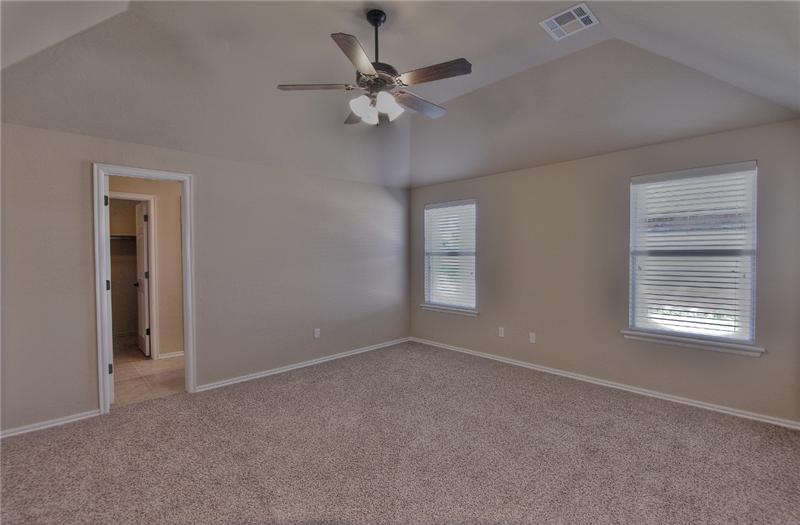 MASTER BED W/VAULTED CEILING
