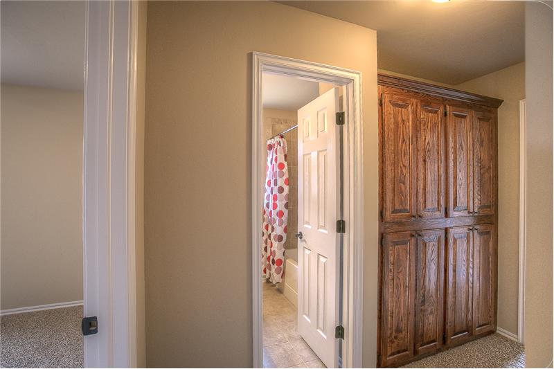 BUILT IN CLOSET IN HALLWAY