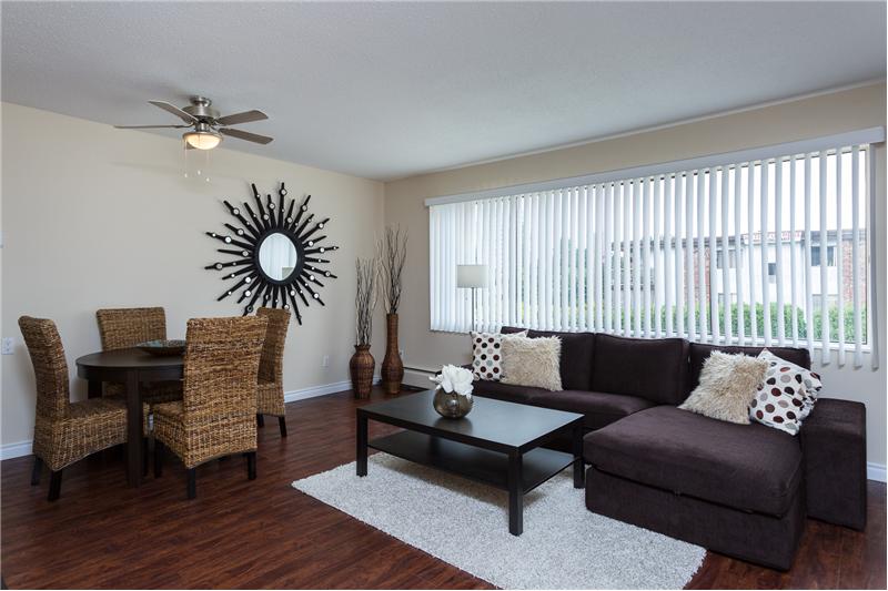 Brand new blinds throughout with a bright open living space!