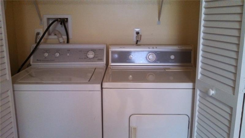 Washer and dryer area
