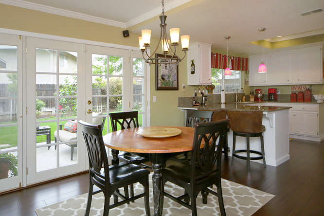 Breakfast Nook with French Doors