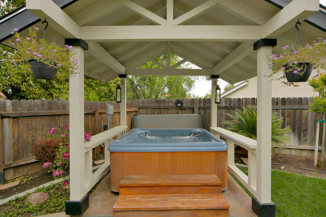 Covered Spa Patio