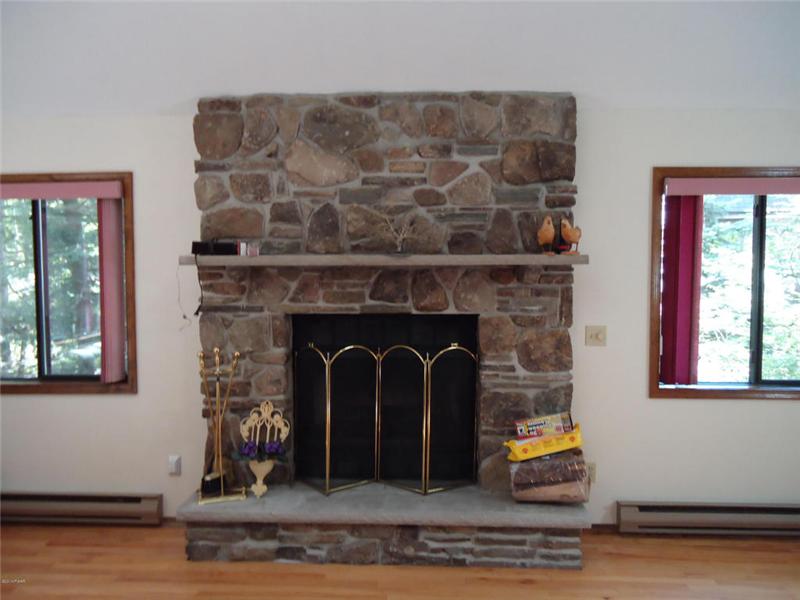 Stone Faced Fireplace