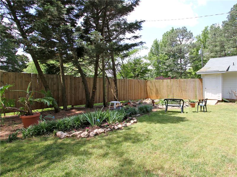 FULL FENCED BACK YARD WITH PRIVACY FENCING