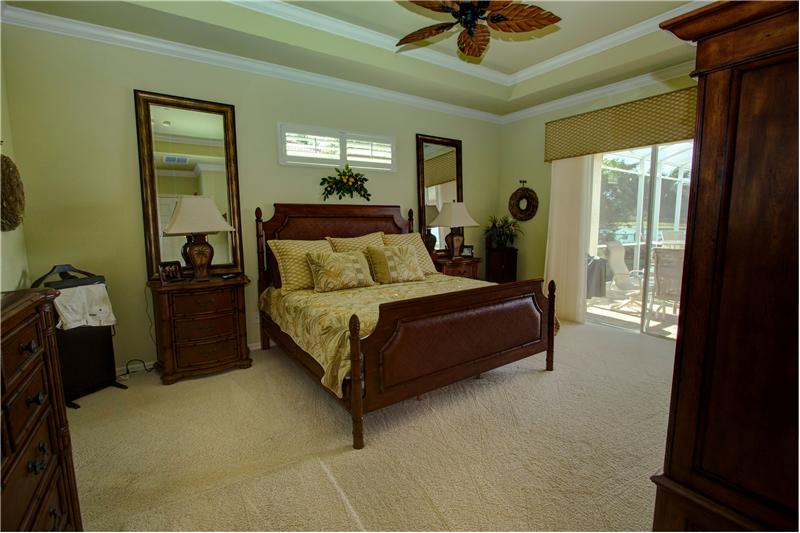 master bedroom with lush carpeting