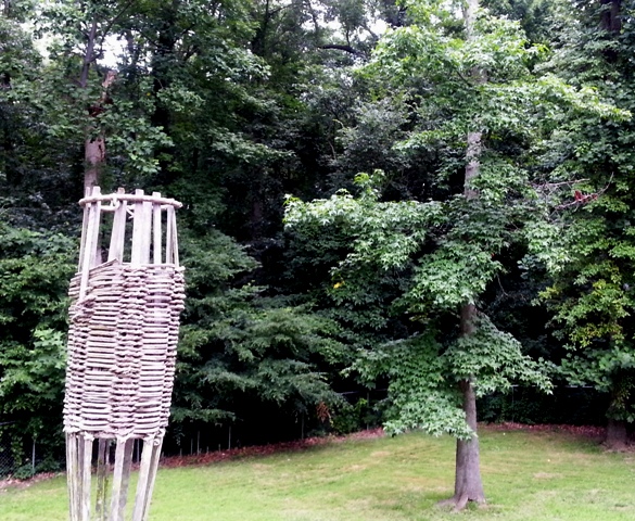 Fenced Backyard Backs to Woods