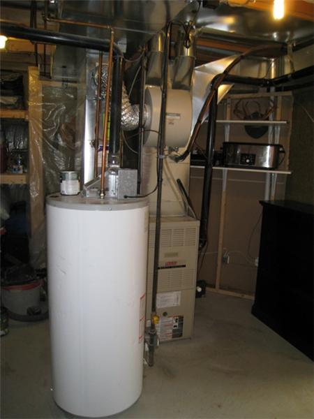 Gas Furnace and Hot Water Tank