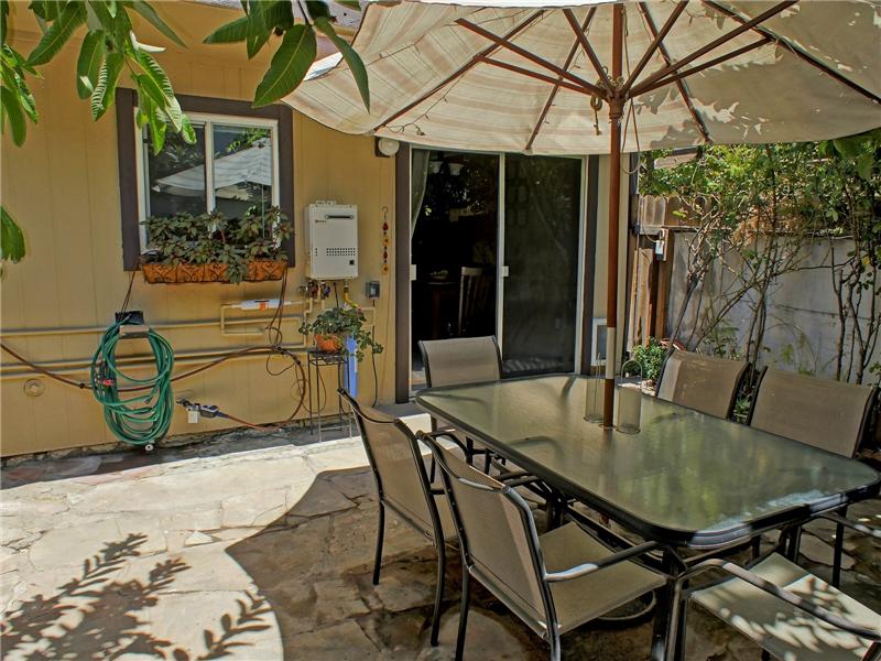 Over-sized Patio with Tankless Water Heater