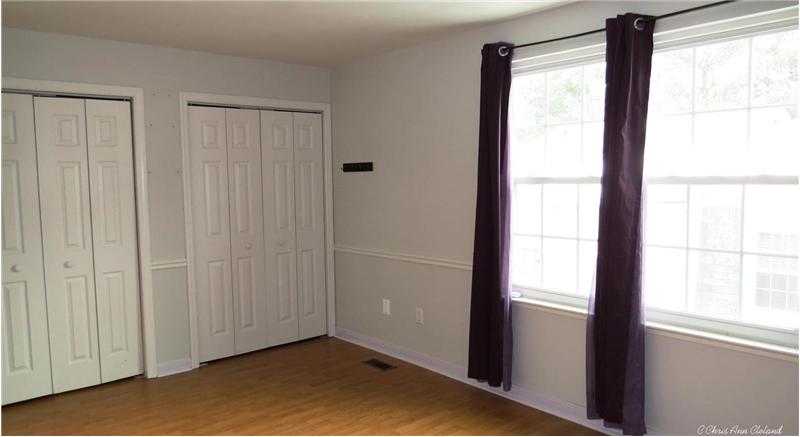 Master Bedroom has large closet with two accordion doors