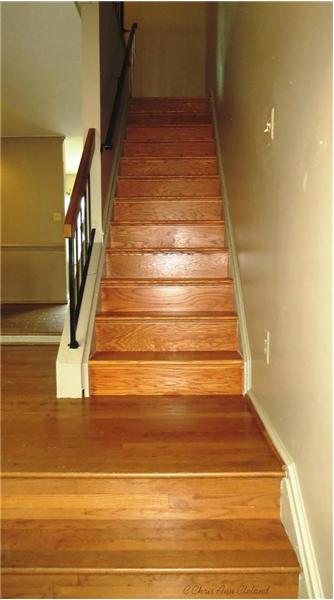 Hardwood Stairs take you upstairs