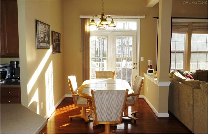 Breakfast Nook is open to Kitchen and Family Room