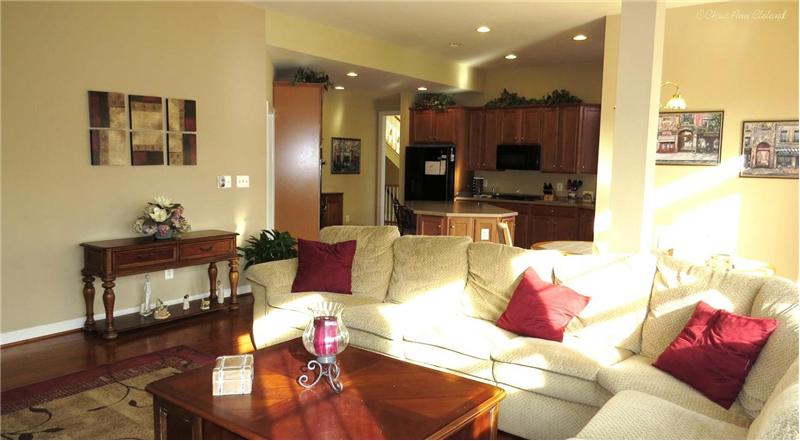 Family Room is open to Kitchen and Breakfast Nook