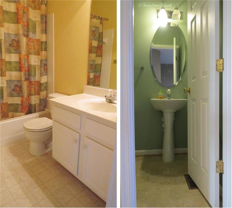 Second Full Bathroom (left) and Powder Room (right)