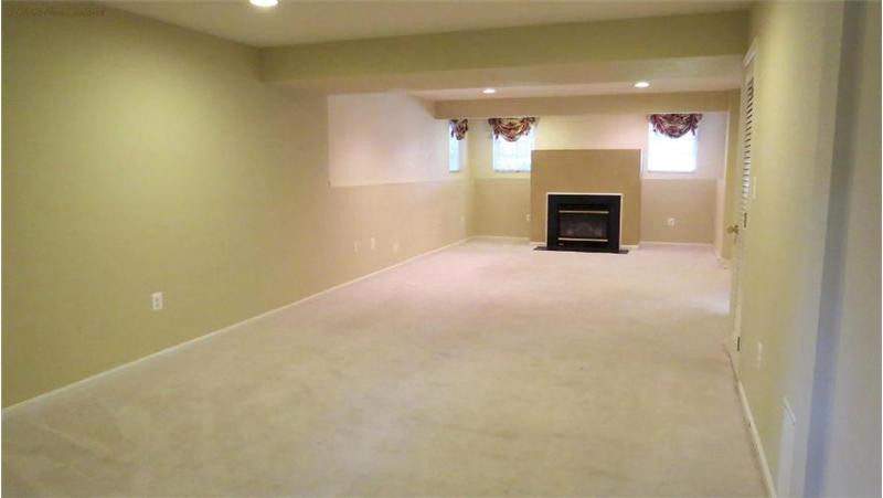 Expansive Recreation Room in Basement