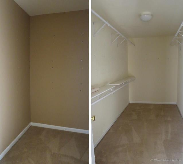Two Closets in Master Bedroom
