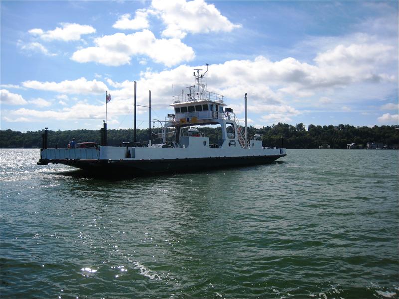 The Glenora Ferry down the Road to Picton