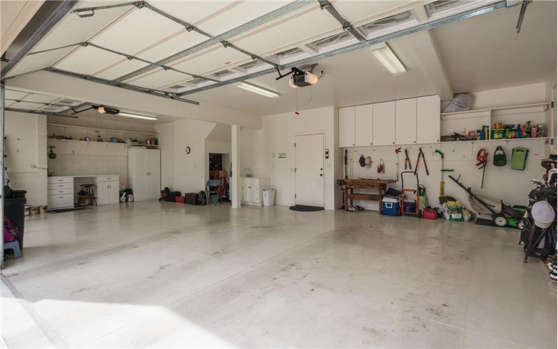 3 Car Garage with Cabinets