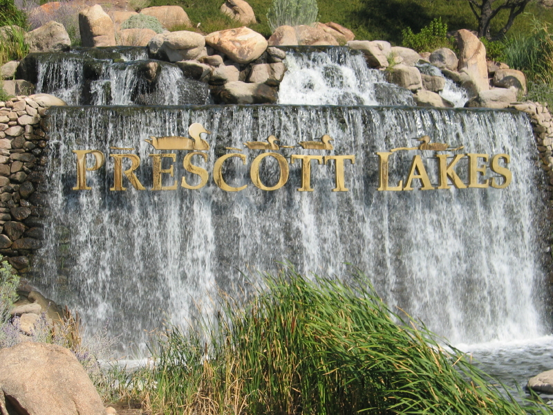 Prescott Lakes Waterfalls